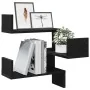 Estantes 2 piezas Negro Roble 40x40x49,5 cm Madera by , Shelves and shelves - Ref: Foro24-862653, Price: 40,37 €, Discount: -5%%