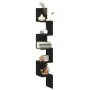 Estante de esquina Negro Roble 20x20x127,5 cm Madera Elaborada by , Shelves and shelves - Ref: Foro24-862656, Price: 33,32 €,...