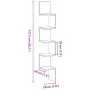 Estante de esquina Negro Roble 20x20x127,5 cm Madera Elaborada by , Shelves and shelves - Ref: Foro24-862656, Price: 33,32 €,...