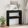 Mesa Consola Negra Roble 80x30x80 cm Madera Ingenierizada von , Seitentische - Ref: Foro24-862661, Preis: 51,51 €, Rabatt: -5%%