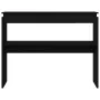Mesa Consola Negra de Roble 80x30x102 cm de Madera Compensada by , Side tables - Ref: Foro24-862662, Price: 57,32 €, Discount...