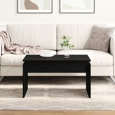 Mesa de café Negra de Roble 68x38x50 cm de Madera Compuesta | Foro24.es | Tu tienda online para hogar, jardín y más Foro24.es