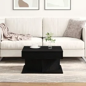 Mesa de café Negra de roble 57x57x30 cm de madera ingenida de , Mesas de centro - Ref: Foro24-862665, Precio: 58,25 €, Descue...