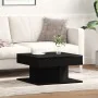 Mesa de café Negra de roble 57x57x30 cm de madera ingenida de , Mesas de centro - Ref: Foro24-862665, Precio: 58,25 €, Descue...