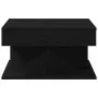 Mesa de café Negra de roble 57x57x30 cm de madera ingenida de , Mesas de centro - Ref: Foro24-862665, Precio: 58,25 €, Descue...