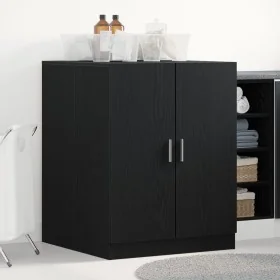 Armario para Lavadora Roble Negro 70,5x71,5x91,5 cm Madera Elaborada von , Zubehör für Waschmaschinen und Trockner - Ref: For...