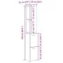 Armario de baño Negro Roble 25x25x170 cm Madera de Ingeniera by , Bathroom furniture - Ref: Foro24-862669, Price: 73,81 €, Di...