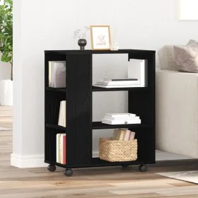 Gabinete Rodante de Roble Negro 60x35x75 cm de von , Schließfächer und Lagerschränke - Ref: Foro24-862671, Preis: 67,24 €, Ra...