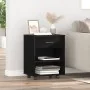 Gabinete en Rueda de Roble Negro 46x36x59 cm Madera Trabajada | Foro24.es | Tu tienda online para hogar, jardín y más Foro24.es