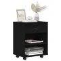 Gabinete en Rueda de Roble Negro 46x36x59 cm Madera Trabajada | Foro24.es | Tu tienda online para hogar, jardín y más Foro24.es