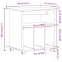 Gabinete móvil Negro Roble 60x45x55 cm Madera von , Schließfächer und Lagerschränke - Ref: Foro24-862674, Preis: 60,02 €, Rab...