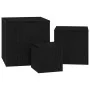 Conjunto de Mesas Laterales Apilables de 3 Piezas de Madera Ingenierada en Negro | Foro24.es | Tu tienda online para hogar, jardín y más Foro24.es
