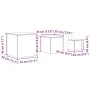 Conjunto de Mesas Laterales Apilables de 3 Piezas de Madera Ingenierada en Negro | Foro24.es | Tu tienda online para hogar, jardín y más Foro24.es