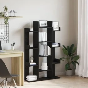 Estante Roble Negro 86x25.5x140 cm Madera von , Bücherregale und Regale - Ref: Foro24-862680, Preis: 86,03 €, Rabatt: -5%%