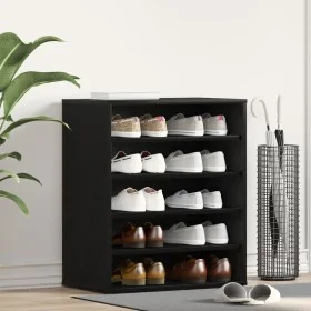 Armario para zapatos Negro Roble 60x35x70 cm Madera de , Zapateros y organizadores de calzado - Ref: Foro24-862683, Precio: 7...