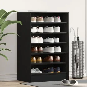 Zapatero Negro Roble 60x35x92 cm Madera von , Schuhregale und Schuhorganisatoren - Ref: Foro24-862684, Preis: 89,09 €, Rabatt...