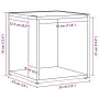 Mesa Lateral Negro Roble 33x33x34,5 cm Madera Ingenierizada | Foro24.es | Tu tienda online para hogar, jardín y más Foro24.es