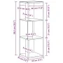 Gabinete Esquinero Negro Roble 33x33x100 cm Madera Elaborada by , Lockers and storage cabinets - Ref: Foro24-862691, Price: 5...