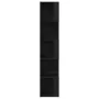 Gabinete Esquinero Negro Roble 33x33x164,5 cm Madera von , Schließfächer und Lagerschränke - Ref: Foro24-862693, Preis: 75,60...