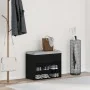 Banco de entrada Negro Roble 60x30x45 cm Madera von , Schuhregale und Schuhorganisatoren - Ref: Foro24-862702, Preis: 60,91 €...