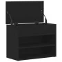 Banco de entrada Negro Roble 60x30x45 cm Madera von , Schuhregale und Schuhorganisatoren - Ref: Foro24-862702, Preis: 60,91 €...