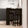 Mesa de Bar con Estante - Roble Negro, 102x50x103.5 cm, Hecha de Madera Ingenierizada von , Küchen- und Esstische - Ref: Foro...
