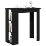 Mesa de Bar con Estante - Roble Negro, 102x50x103.5 cm, Hecha de Madera Ingenierizada von , Küchen- und Esstische - Ref: Foro...