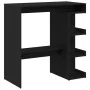 Mesa de Bar de Roble Negro con Estante de Almacenamiento, 100x50x101.5 cm von , Küchen- und Esstische - Ref: Foro24-862705, P...