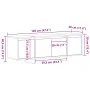 Mueble de TV Negro Roble 120x30x40.5 cm Madera Compuesta von , TV-Möbel - Ref: Foro24-862709, Preis: 81,89 €, Rabatt: -5%%