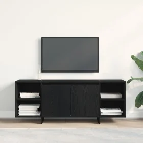 Stand para TV - Roble Negro - 120x30x40.5 cm - Hecho de Madera Elaborada de , Muebles TV - Ref: Foro24-862710, Precio: 92,70 ...