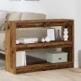 Estantería/Divisor de habitación en madera antigua, 100x30x72 cm, hecho de madera contrachapada by , Bookcases and shelves - ...