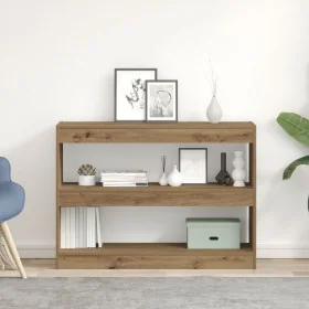 Estantería/Divisor de habitación - Roble artesanal - 100x30x72 cm - Hecho de madera elaborada de , Librerías y estanterías - ...
