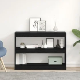 Librero/Divisor de espacio Negro Roble 100x30x72 cm Madera elaborada by , Bookcases and shelves - Ref: Foro24-862723, Price: ...