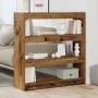Armario para Libros/Divisor de Habitaciones - Madera Rústica - 100x30x103cm - Madera Elaborada de , Librerías y estanterías -...