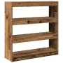 Armario para Libros/Divisor de Habitaciones - Madera Rústica - 100x30x103cm - Madera Elaborada de , Librerías y estanterías -...