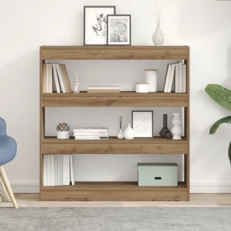 Armario de Libros/División de Espacio en Roble Artesanal - 100x30x103cm, Hecho de Madera Diseñada by , Bookcases and shelves ...