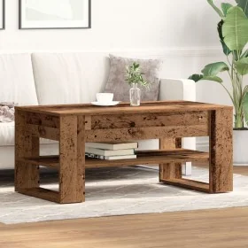 Mesa de café de madera reciclada 102x55x45 cm de madera de ingeniería de , Mesas de centro - Ref: Foro24-862727, Precio: 75,4...