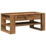 Mesa de café de madera reciclada 102x55x45 cm de madera de ingeniería de , Mesas de centro - Ref: Foro24-862727, Precio: 75,4...