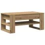 Mesa de café de roble Artisan 102x55x45 cm de madera ingenierizada by , Coffee table - Ref: Foro24-862728, Price: 75,42 €, Di...
