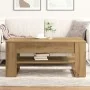 Mesa de café de roble Artisan 102x55x45 cm de madera ingenierizada by , Coffee table - Ref: Foro24-862728, Price: 75,42 €, Di...