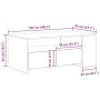 Mesa de café de madera vieja 102x55x43,5 cm de madera de ingeniería by , Coffee table - Ref: Foro24-862731, Price: 99,95 €, D...