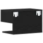 Armario de Noche de Pared de en Madera de Roble Negro by , Nightstands - Ref: Foro24-862734, Price: 44,93 €, Discount: -5%%