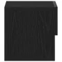 Armario de Noche de Pared de en Madera de Roble Negro by , Nightstands - Ref: Foro24-862734, Price: 44,93 €, Discount: -5%%