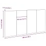 Cabecera Negra de Roble 160x1,5x80 cm de Madera de Ingeniería by , Headboards and footboards - Ref: Foro24-862736, Price: 66,...