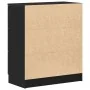 aparador de roble negro 60x30x70 cm hecho de madera elaborada von , Sideboards - Ref: Foro24-862737, Preis: 85,17 €, Rabatt: ...