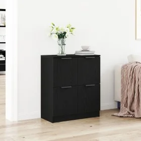 Aparador de roble negro - 60 x 30 x 70 cm - Hecho de madera elaborada von , Sideboards - Ref: Foro24-862739, Preis: 66,14 €, ...
