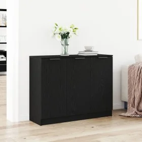 Comprar Aparador Negro de Roble 90,5x30x70 cm