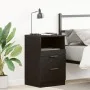 Mesita de Noche Negro Roble 40x35x65 cm Hecha de Madera Elaborada von , Nachttische - Ref: Foro24-862741, Preis: 68,04 €, Rab...