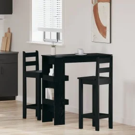 Mesa de Bar - Roble Negro - 102x55x103.5 cm - Hecha de Madera Elaborada by , Kitchen and dining tables - Ref: Foro24-862748, ...