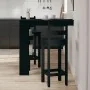 Mesa de Bar - Roble Negro - 102x55x103.5 cm - Hecha de Madera Elaborada by , Kitchen and dining tables - Ref: Foro24-862748, ...